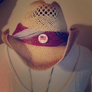 Perfect Patriotic Cowgirl Style Hat NWNT
